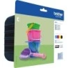 Brother LC221 Pack de 4 Tinteiros Originais - LC221VALBP