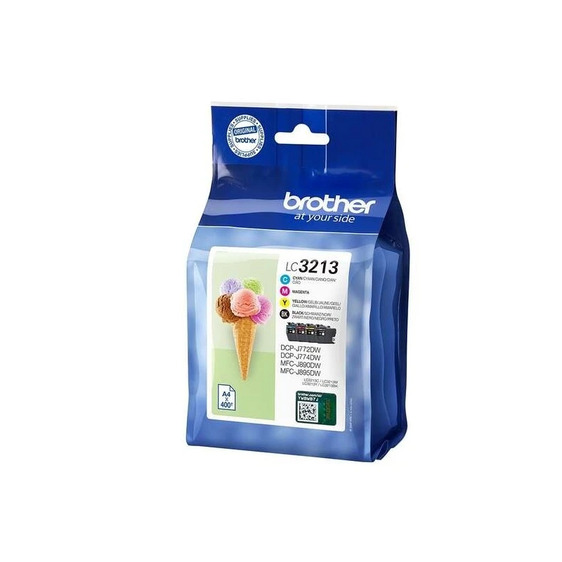 Brother LC3213 Pack de 4 Cartuchos de Tinta Originales - LC3213VAL