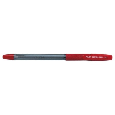 Stylo à bille Pilot BPS-GP - Pointe moyenne 1 mm - Course 0,4 mm - Rechargeable - Couleur rouge