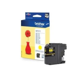 Brother LC121 Jaune Cartouche d'encre Original - LC121YBP