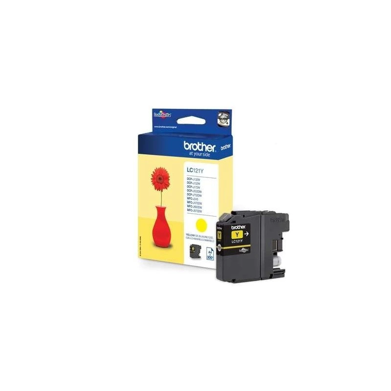 Brother LC121 Yellow Ink Cartridge Original - LC121YBP