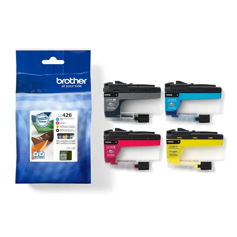 Brother LC426 Pack de 4 Cartouches d'Encre Originales - LC426VAL