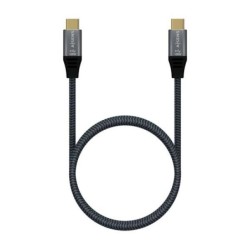 Cabo Aisens USB 3.2 Gen2x2 20Gbps 100W USB-C 1m Cinza