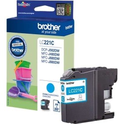 Brother LC221 Cyan Cartouche d'encre Original - LC221CBP