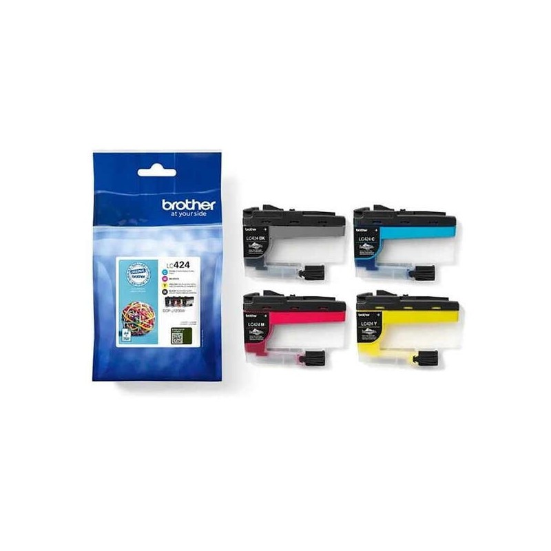 Brother LC424 Pack de 4 Cartouches d'Encre Originales - LC424VAL