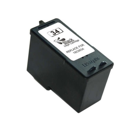 Lexmark 34 Tinteiro Preto Genérico - Substitui 18C0034E