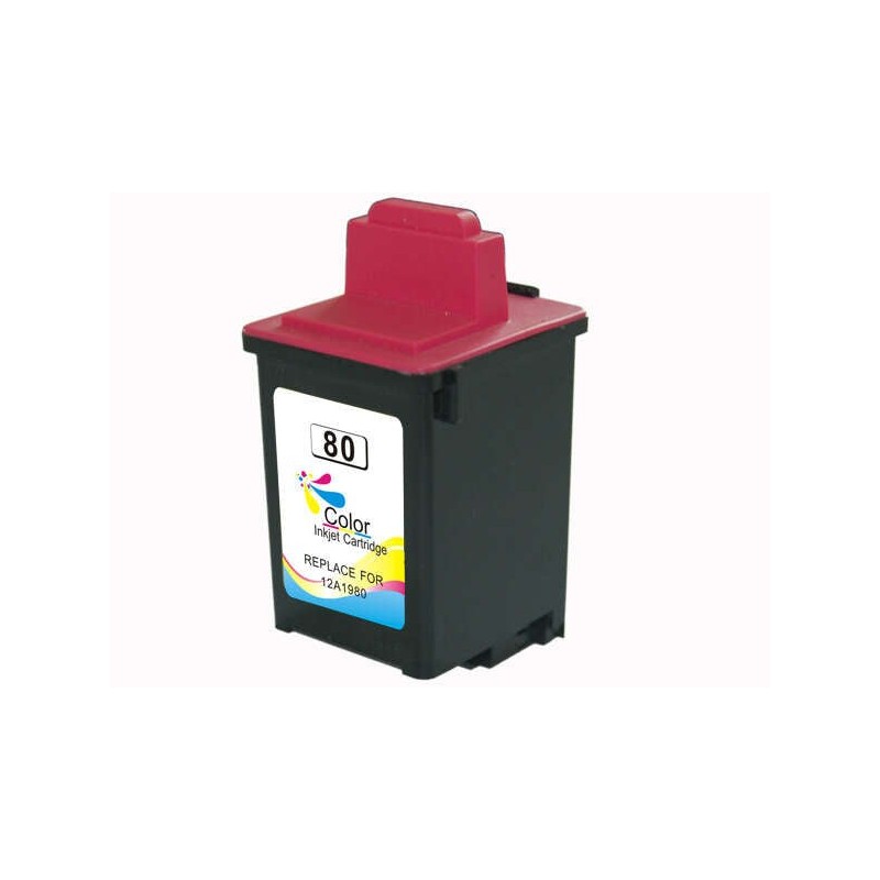Lexmark 80 Tinteiro Cor Genérico - Substitui 12A1980E