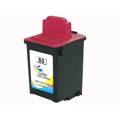 Lexmark 80 Tinteiro Cor Genérico - Substitui 12A1980E