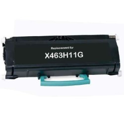 Lexmark E460/E462/X463/X464/X466 Black Compatible Toner Cartridge - Replaces E460X11E/E460X31E/X463H11G/X463H21G