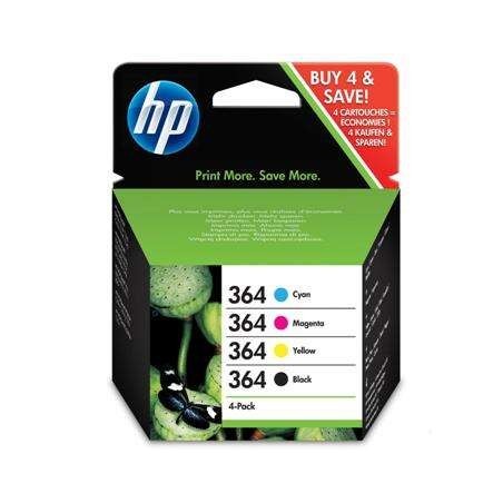 HP 364 Pack de 4 Tinteiros Originais - N9J73AE