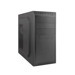 Coolbox F750 Boîtier ATX avec alimentation - Convient pour 5,25", 3,5", 2,5" - USB-A 3.0, HD Audio - Kensington Lock - Noir
