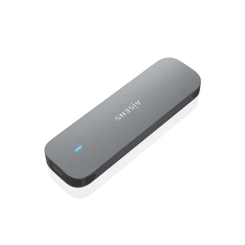 Aisens ASM2-006Gry - Boîtier M.2 SATA vers USB 3.1, gris