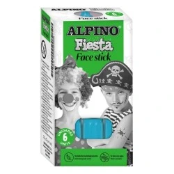 Pacote de bastões faciais Alpino Fiesta com 6 bastões de pintura facial - Sistema retrátil giratório - Lava com água - Testado