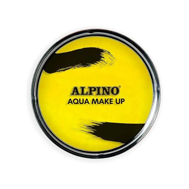 Alpino Aqua Make-up Pó de maquiagem facial aquarela - lava com água e sabão - cor amarela