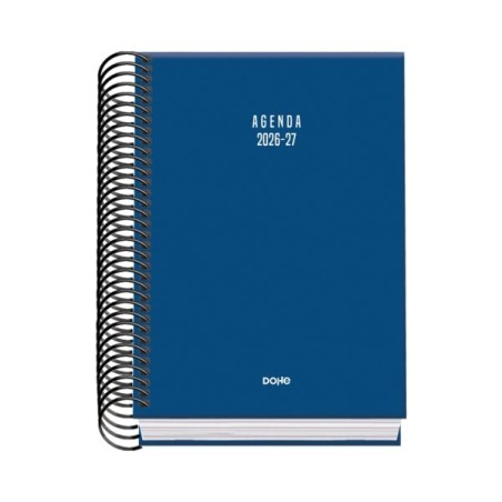 Dohe Agenda Scolaire Basic Color Vibes 26/27 - Format A6 - Diamètre des pages - Papier Offset Désossé 70g - Couverture Carton
