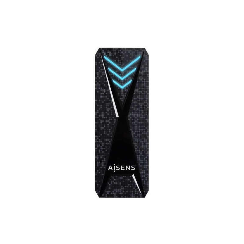 Aisens - Boîtier SSD M.2 NVMe USB-C 3.2 avec LED RVB