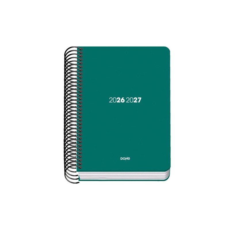 Agenda scolaire Dohe Basic Element 26/27 - Format A6 - Diamètre des pages - Papier offset désossé 70g - Couverture cartonnée