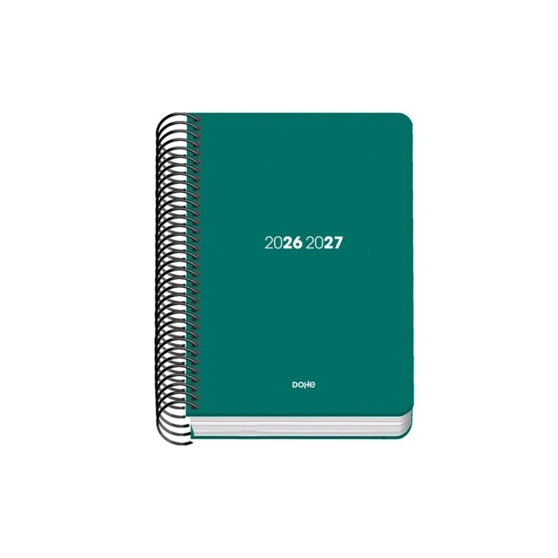 Dohe Basic Element School Agenda 26/27 - A6 Format - Page Diameter - 70g Boned Offset Paper - Laminated Cardboard Cover