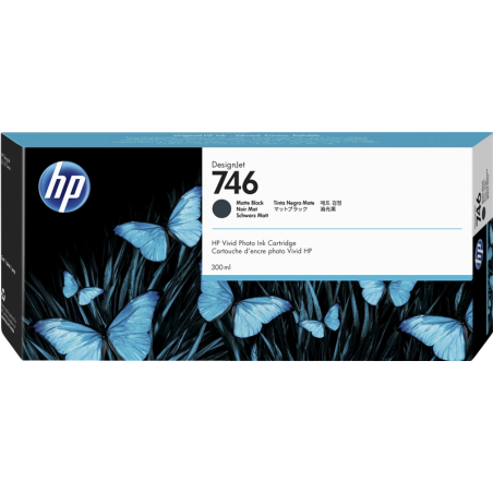 HP 746 Black Mate Ink Cartridge Original - P2V83A
