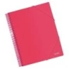 Dohe Carpeta con 20 Fundas Tamaño A4 - Tapa de Polipropileno Opaco de 800 Micras - Fundas Transparentes de 80 Micras - Espiral