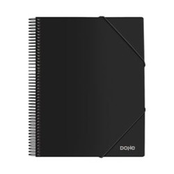 Classeur Dohe avec 30 couvertures format A4 - Couverture polypropylène opaque 800 microns - Couvertures transparentes 80