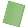 Chemise Dohe avec 20 pochettes soudées transparentes A4 80mic - Couverture souple en polypropylène - Coloris vert