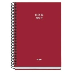 Dohe Basic Colour Vibes Agenda Escolar 26/27 - Formato A5 - Semana Vista - Papel Offset Ahuesado 70g - Cubierta de Carton