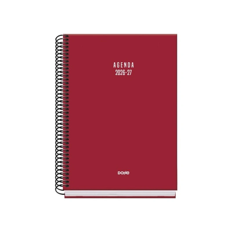 Agenda Scolaire Dohe Basic Color Vibes 26/27 - Format A5 - Vue Semaine - Papier Offset Désossé 70g - Couverture Carton Laminé