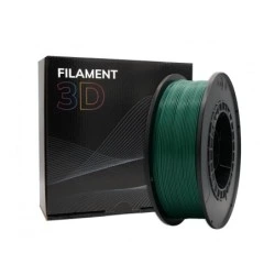 Filamento PLA 3D - Diâmetro 1,75mm - Carretel 1kg - Cor Verde Escuro
