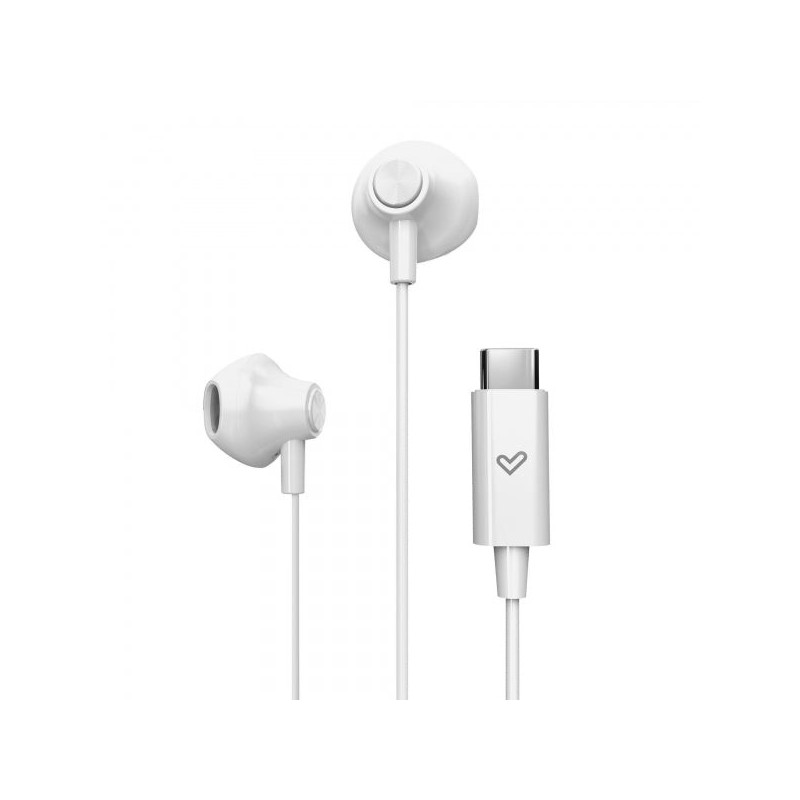 Energy Sistem EasyPods Auriculares - Sonido HD - Conexion Tipo C - Microfono Integrado - Control de Reproduccion - Ligeros y