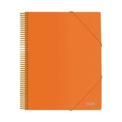 Dohe Folder with 20 A4 Size Covers - 800 Micron Opaque Polypropylene Cover - 80 Micron Transparent Covers - Colorful Plastic