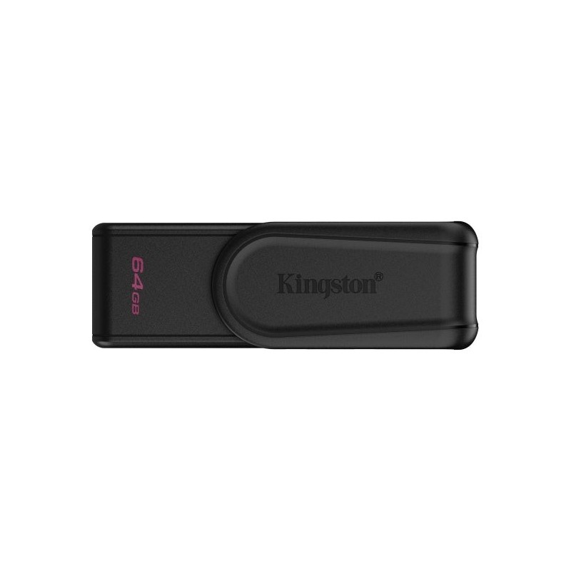 Kingston DataTraveler Exodia USB Flash Drive 64GB - USB 3,2 Gen 1 - Rotating Lid - Black