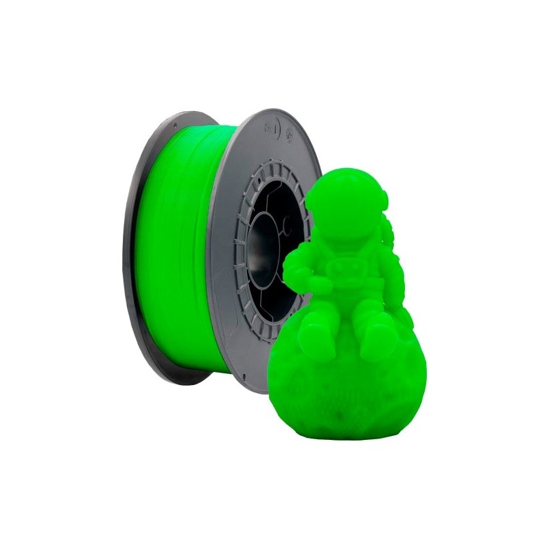 Filamento 3D PLA - Diametro 1.75mm - Bobina 1kg - Color Verde Fluorescente