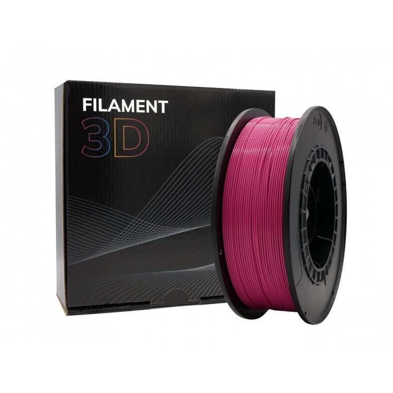 Filamento PLA 3D - Diâmetro 1,75mm - Carretel de 1kg - Cor Magenta