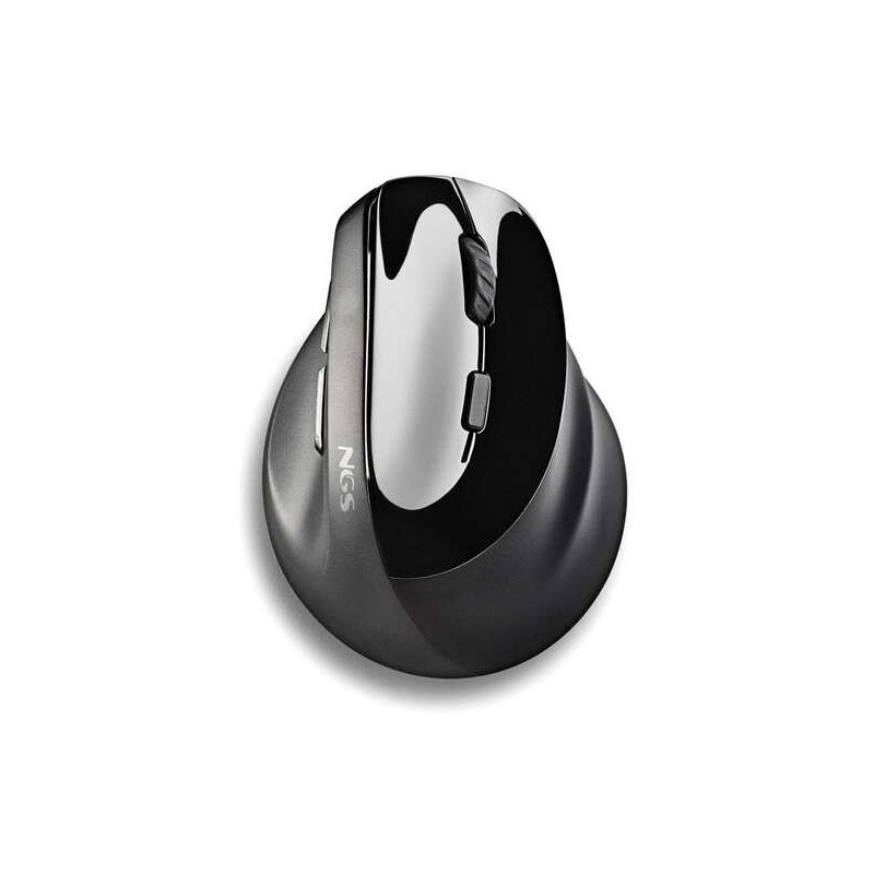 NGS Evo Moksha Wireless Ergonomic Vertical Mouse USB 2400dpi - 5 Buttons - Silent Keys - Black Color
