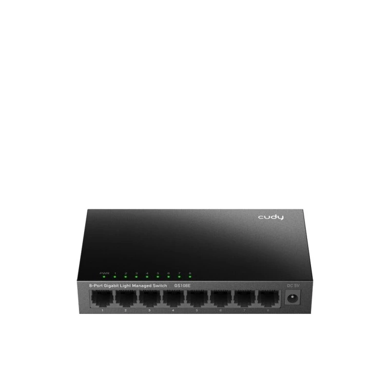 Cudy 8 Port Gigabit Switch - Easy Administration - Speed ​​up to 1000Mbps - Plug and Play - Metal Housing - Energy Saving