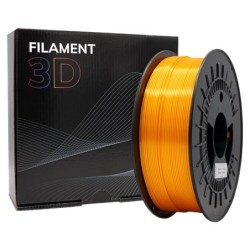 Filament 3D PLA SOIE - Diamètre 1,75 mm - Bobine 1kg - Couleur Orange