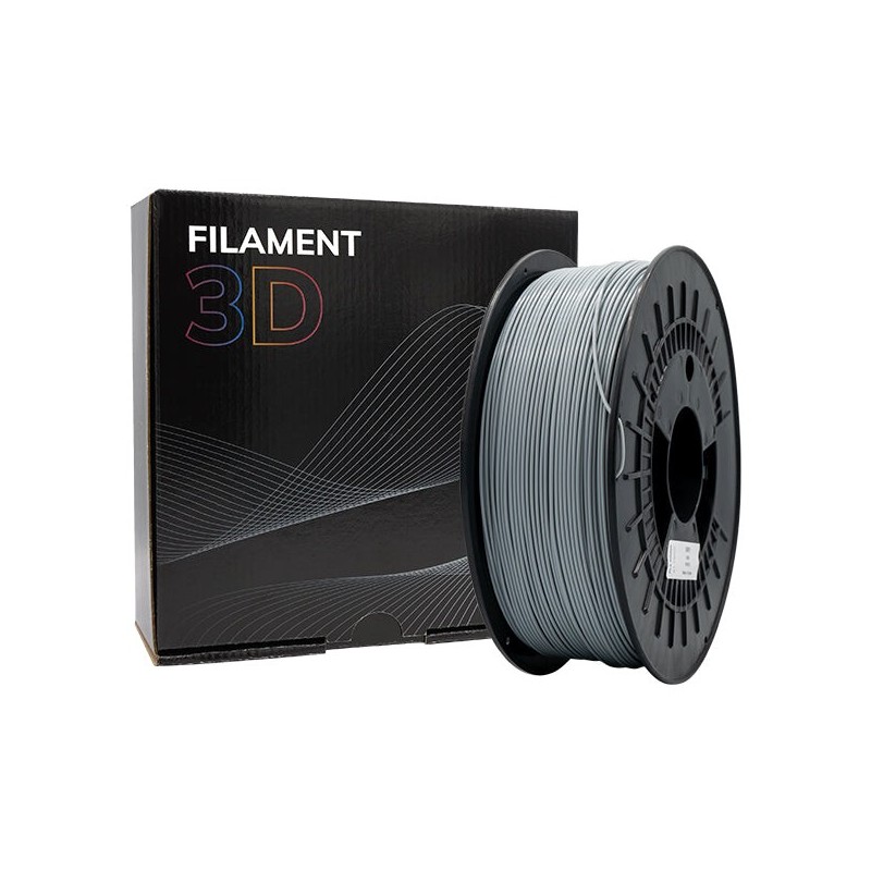 Filamento 3D PLA TOUGH - Diametro 1.75mm - Bobina 1kg - Color Gris