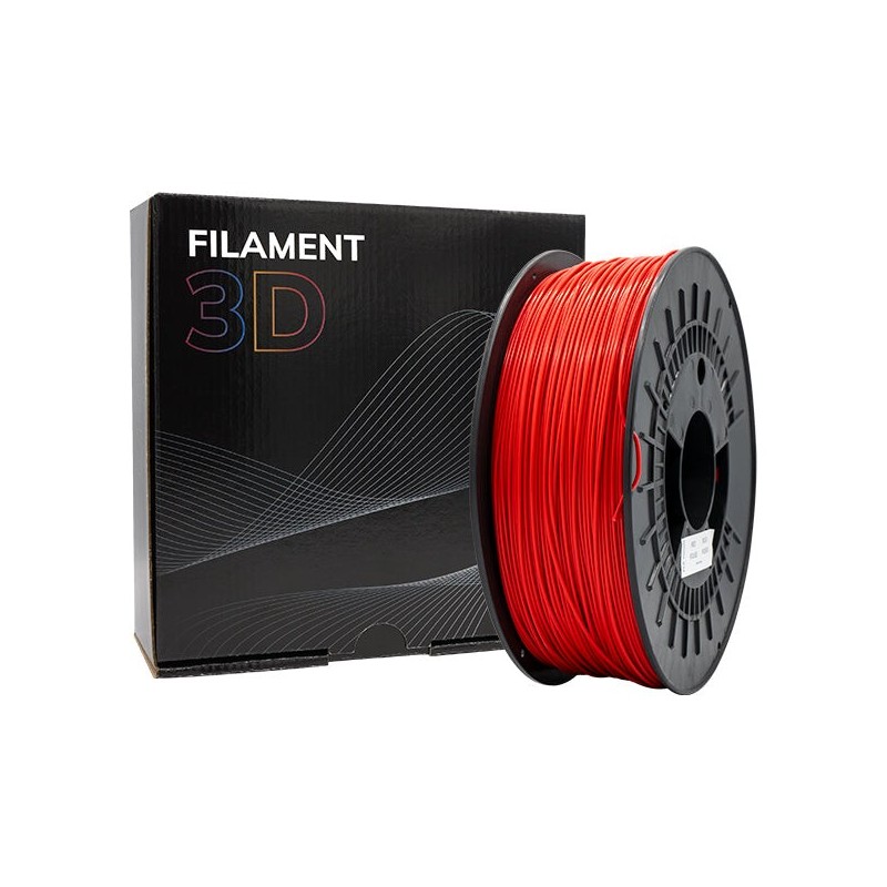 Filamento 3D PLA TOUGH - Diametro 1.75mm - Bobina 1kg - Color Rojo