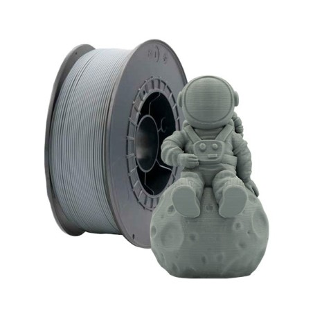Filamento PLA 3D - Diâmetro 1,75mm - Bobina 1kg - Cor Cinzenta