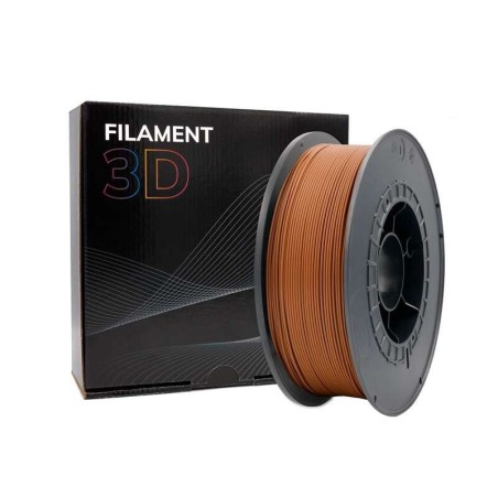 3D PLA Filament - Diameter 1,75mm - Spool 1kg - Color Brown