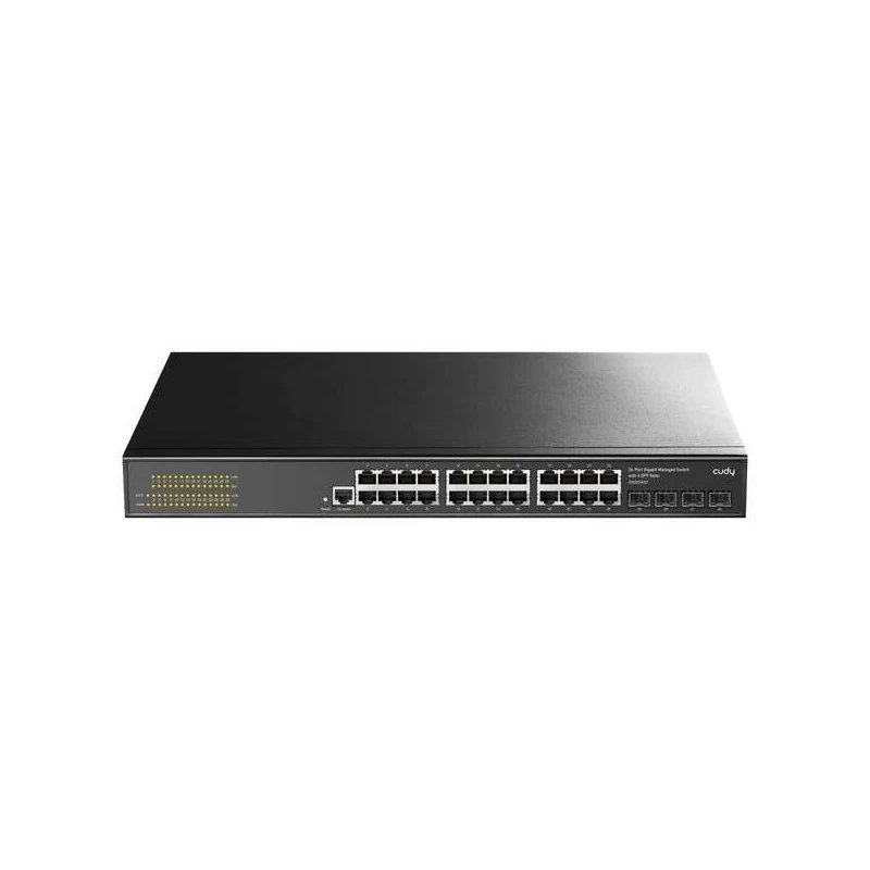 Switch Gigabit Cudy GS2024S2 de 24 portas com 4 portas Gigabit SFP