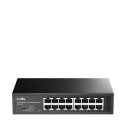 Cudy Switch Gigabit de 16 Puertos - Facil Administracion - Carcasa de Metal para Montaje en Rack - Plug and Play - Kit de