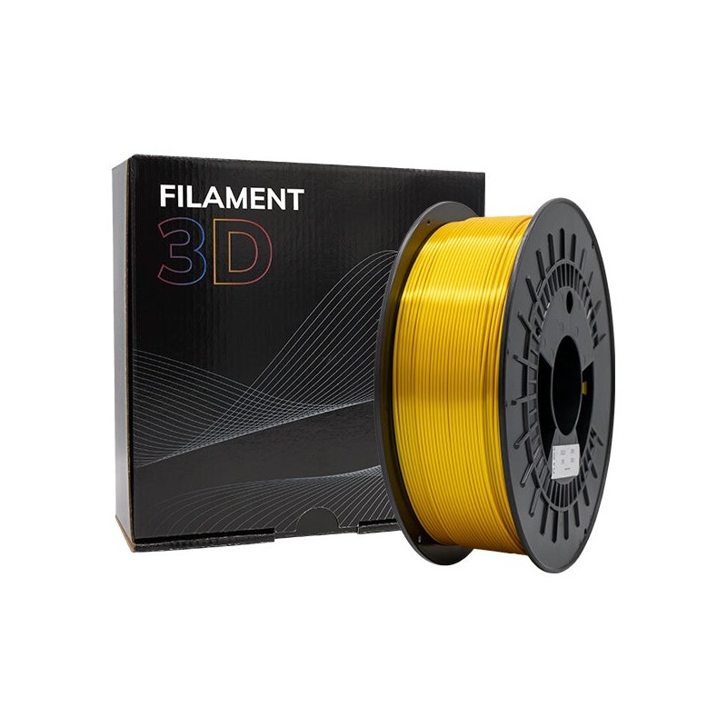 3D PLA SILK Filament - Diameter 1,75mm - 1kg Spool - Gold Color