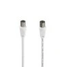 Hama Entry Male/Female Coaxial Aerial Cable - Length 3m - 75dB Screening - 75Ohm Impedance - White