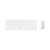 Rapoo 9310M Pack Teclado Ultrafino + Raton Inalambricos - Bluetooth y 2.4GHz - Raton 2400 DPI - Autonomia hasta 12 Meses
