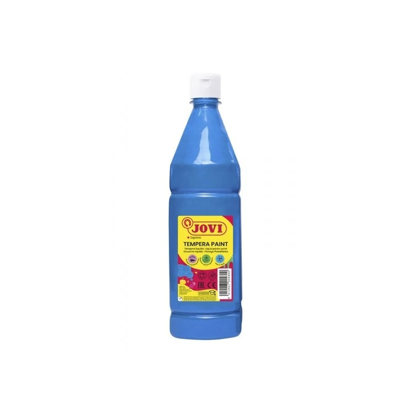 Jovi Tempera Paint Liquid Tempera 1000ml - Water-Based - Ready to Use - High Covering Power - Fast Drying - Excellent Yield