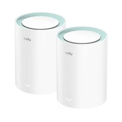 Cudy M1300 Pack of 2 AC1200 Dual Band Mesh WiFi Systems - 867Mbps on 5GHz, 300Mbps on 2,4GHz - 1x LAN Port 1000/100/10Mbps, 1x