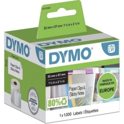 Etiquetas Autoadesivas Multiuso Originais Dymo LW 11354 - 57x32mm - 1000 Unidades - S0722540