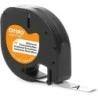 Dymo LetraTag S0718850 Original Iron-On Fabric Label Tape for Label Maker - Black Text on White - Width 12mm x 2 metres (18769)